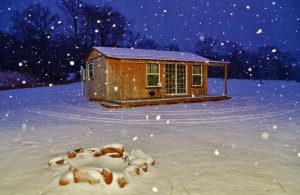 byrds cedar cabin snow
