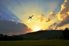 byrds airstrip cessna sunset